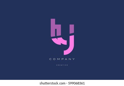 ty t y  pink blue pastel modern abstract alphabet company logo design vector icon template 