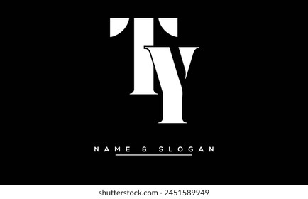 TY, YT Abstract Letters Logo Monogram