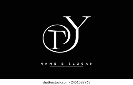 TY, YT Abstract Letters Logo Monogram