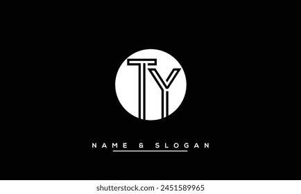 TY, YT Abstract Letters Logo Monogram