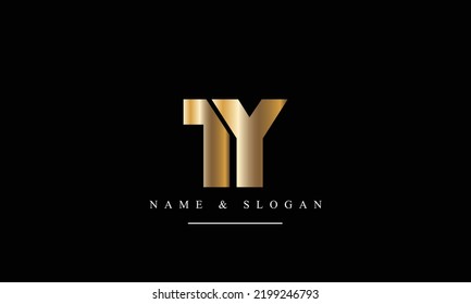 TY, YT, T, Y abstract letters logo monogram