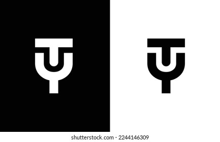 TY ,YT ,T ,Y Abstract Letters Logo monogram