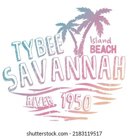 Tybee Island Beach Savannah River 1950