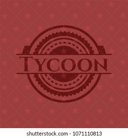  Tycoon badge with red background