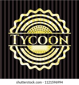 Tycoon golden emblem or badge