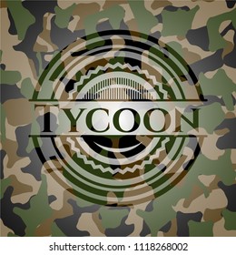 Tycoon on camouflage pattern