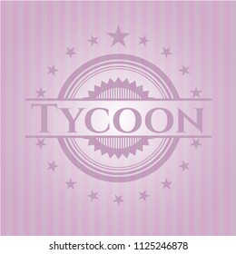 Tycoon retro pink emblem