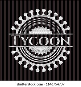 Tycoon silvery emblem or badge