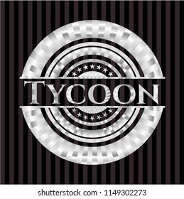 Tycoon silvery emblem or badge