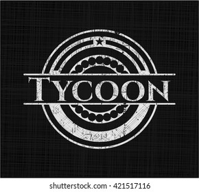 Tycoon written with chalkboard texture