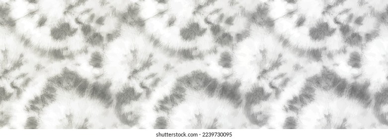 Tye Die Gray Spiral. Gray Vector Swirl. Dirty Pale Tye Dye. Gray Dirty Seamless Paint. Gray Spiral Shiny Winter. Vector Blur Ice. Vector Soft Print. Abstract Vector Texture. Light Round Ornament.