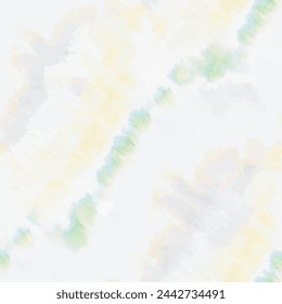 Tye Die Vector Paint. Tye Stripe Culture. Seamless Tie Dye Batik. Yellow Brush Grunge. Blue Grunge Swirl. Green Vector Background. Colorful Fabric Texture. Yellow Grey Print. Blue Shirt Background.