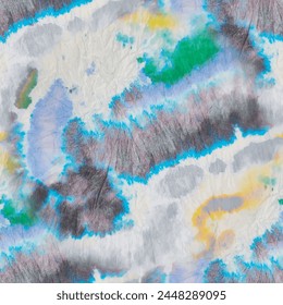 Tye Die Vektorgrafik Shirt. Grüner Vektorgrafik-Hintergrund. Japanisches Grunge-Muster. Gelber Pinselbinden-Farbstoff. Gelb gefärbter Druck. Nahtloser Tie-Farbdruck. Das gelbe Muster. Grau Swirl Aquarell. Graues Grunge-Shirt.