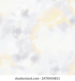 Tye Die Yellow Shirt. Blue Swirl Watercolor. Colorful Spiral Pattern. Tye Endless Culture. Yellow Green Tie Dye. Seamless Grunge Print. Blue Tie Dye Shirt. Brush Vector Background. Vector Dyed Print.