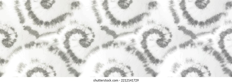 Tye Dye Gray Vector. White Spiral Round. Brush Pale Tie Die. Vector Old Art. Light Swirl Tie Dye. Vector Soft Print. Gray Spiral Dirty Winter. Seamless Winter Pattern. Gray Swirl Seamless Paint.