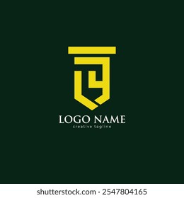 TYL letter law logo, law logo, law firm logo template