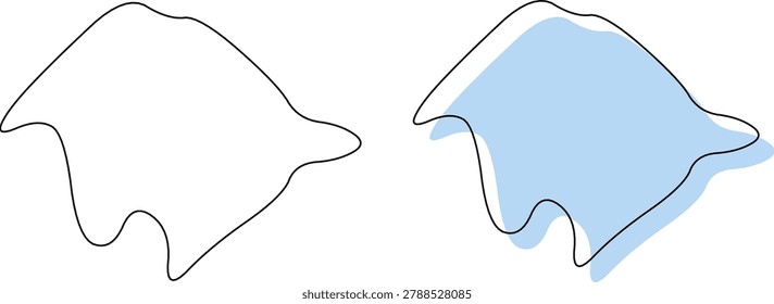 Tyler County West Virginia map outline silhouette graphic illustration vector design with Sistersville county seat.