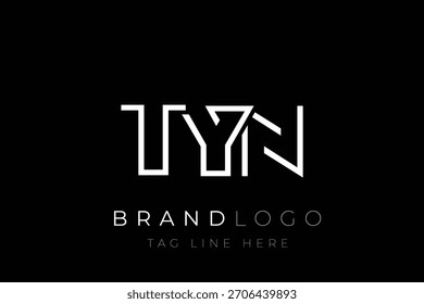 TYN abstract letter logo design. Modern Business Logo Design With Abstract Typography and Contemporary Style