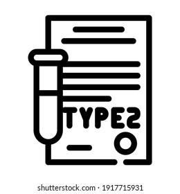 type 2 diabetes line icon vector. type 2 diabetes sign. isolated contour symbol black illustration