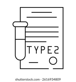 type 2 diabetes line icon vector. type 2 diabetes sign. isolated contour symbol black illustration