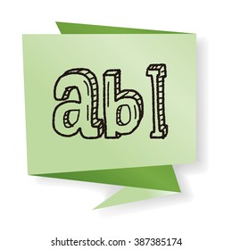 type abc doodle