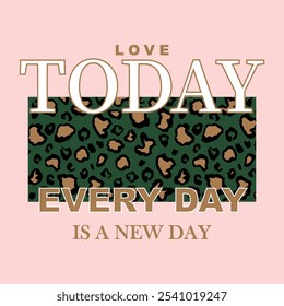 TYPE AND ANIMAL PRINT DESING BACKGROUND 