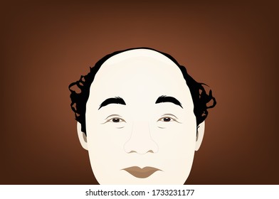 A type of baldy Asian man 