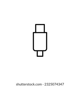 Type C line icon vector design