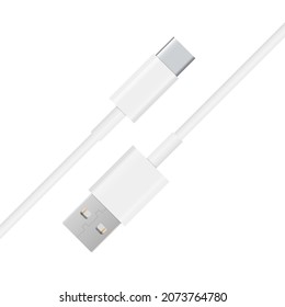 Type C USB Cable Charger vector illustration