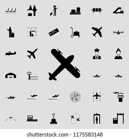 type of cargo plane from above icon. Airport Icons universal set for web and mobile