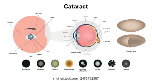 Type cataracts vision disorder problem and vision human anatomy