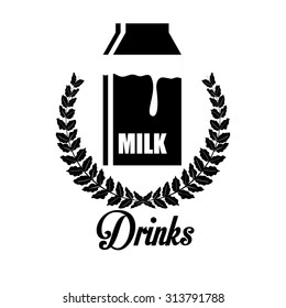 type of drink and his respective container concept, vector illustration 10 eps graphic. 