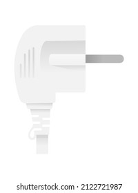 Type f electrical plug vector illustration on white background
