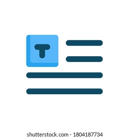 type flat interface and ui icon 