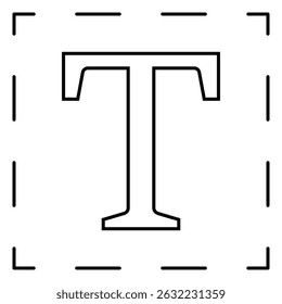 type graphic design write icon
