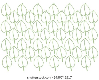 ​Verschiedener Typ Grünes Blatt-Symbol gesetzt. Blatt-Symbol auf einem isolierten Hintergrund.