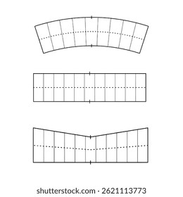Tipo cuadrículas estilo de letras dibujado a mano