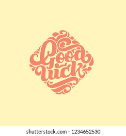 type hand good luck