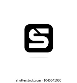 Type Letter S Logotype Design Template
