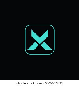 Type Letter X Logotype Design Template