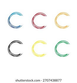 type logo icon C design vector technology