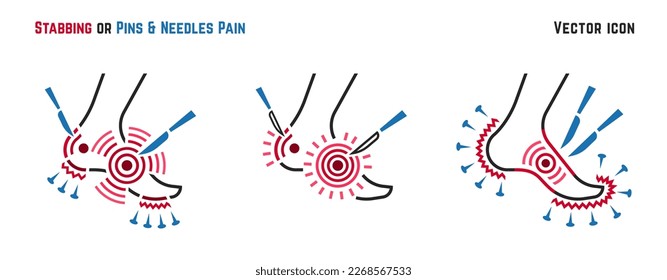 Type of pain, angriness sign. Editable vector illustration in modern outline style isolated on a transparent background. Medical concept. Symbol, pictogram, icon, logotype element.