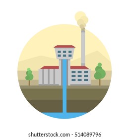 Type of power and energy source generation icon