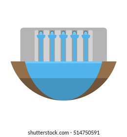 Type of power and energy source generation icon