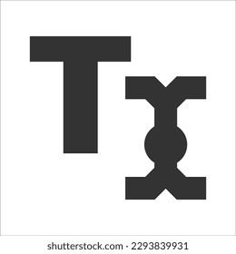 Type text icon, Vector Graphics
