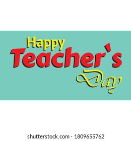 Gráfico vectorial de tipo para feliz día del profesor