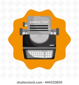 type writer  design, vector illustration eps10 graphic 