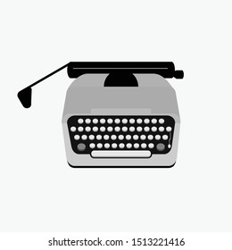 type writer, typer machine vector cartoon design