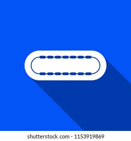 Type-C port icon with shadow , vector sign design.