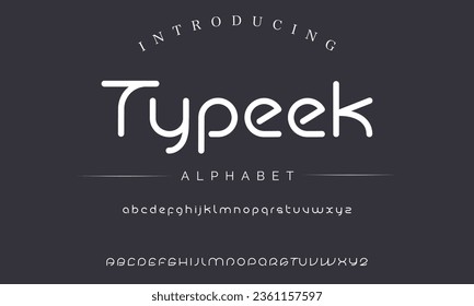 Typeek Speed sport alphabet, bold angled and italic letters with dynamic cutout for movement game logo, racing headline.Vector font